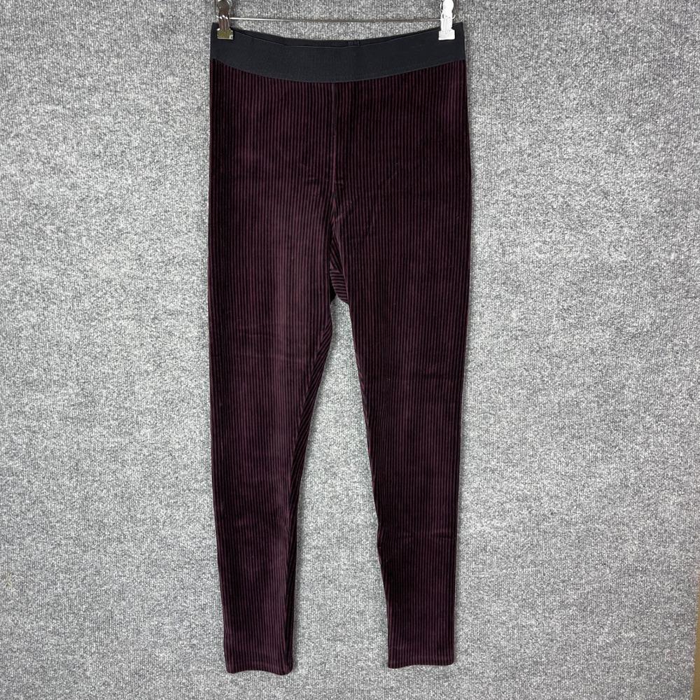 Free People Stripe Corduroy Ribbed Leggings High Waist Lounge Pants M‎